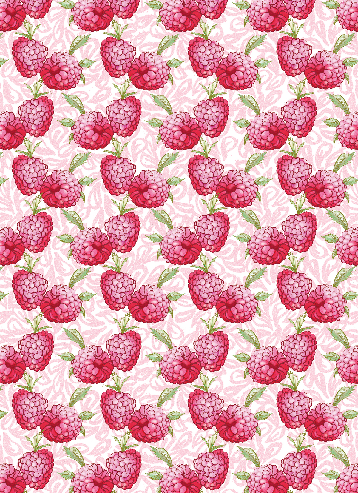 food illustration food pattern lifestyle Healthy Living healthy eating superfoods berries Fruit blueberries blackberries raspberries strawberries Health