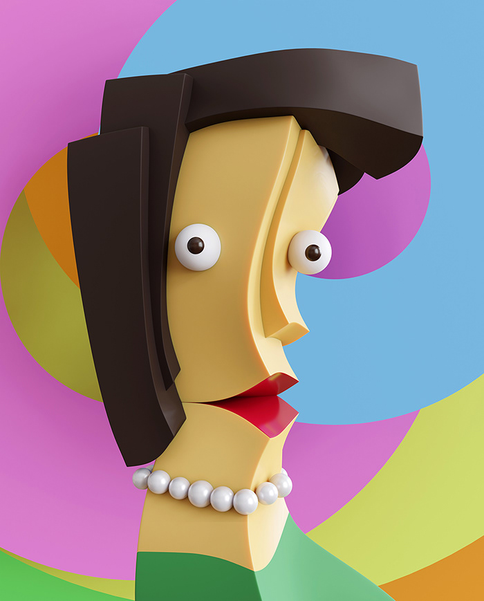 3D blender Character cleanNFT digitalart hicetnunc ILLUSTRATION  nft Tezos xtz