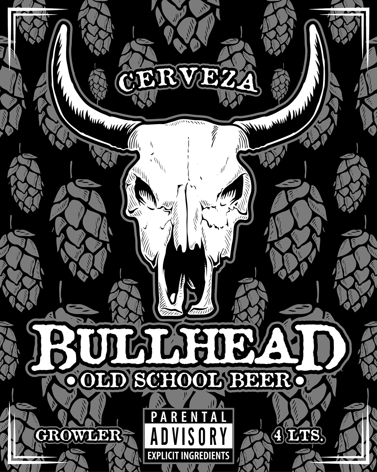 growler beer cerveza old bull head brewery