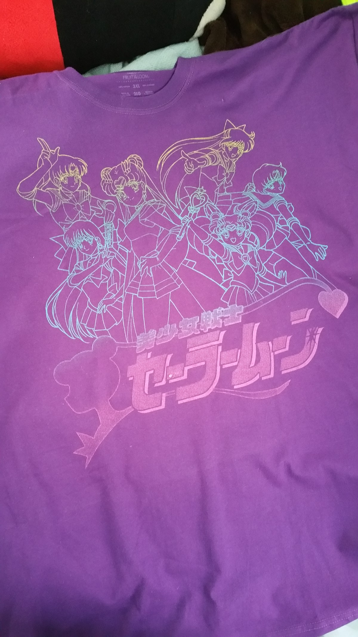 sailor moon silkscreen screen printing rainbow pastel kawaii japan anime tshirt t-shirt silk screen TRANSFER sailor scouts