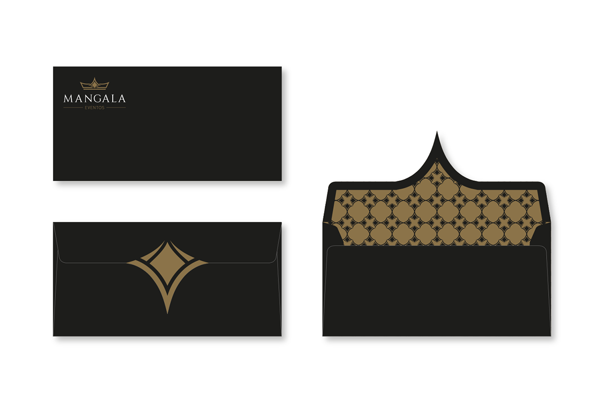 logo branding  stationary identity black & gold