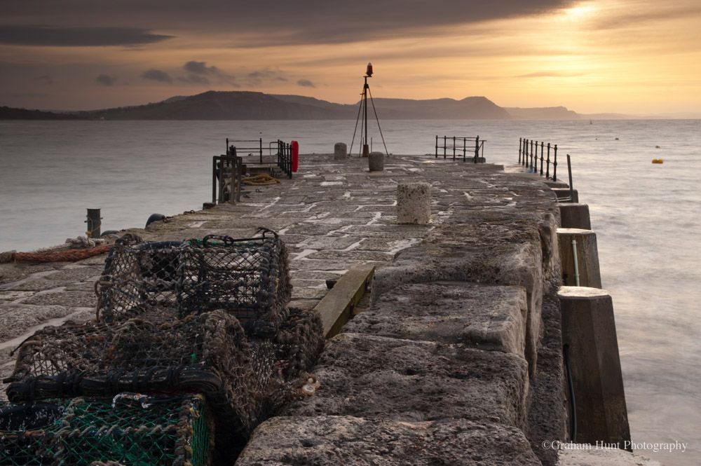 lyme regis Dorset Coast jurassic the cobb harbour weather beach Boats Sunrise Travel vacation Holiday water Leisure