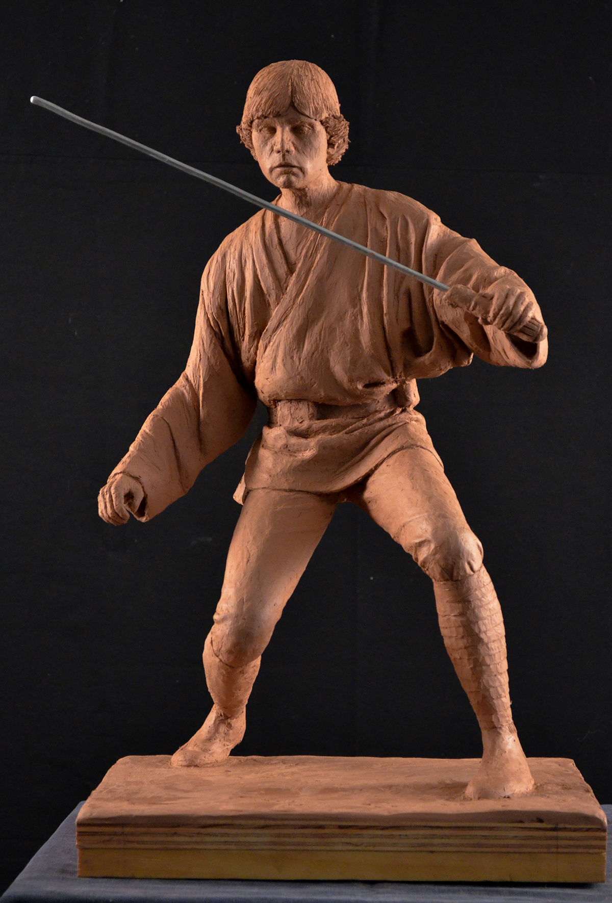 luke skywalker star wars sculpture clay sculpting  figure modeling