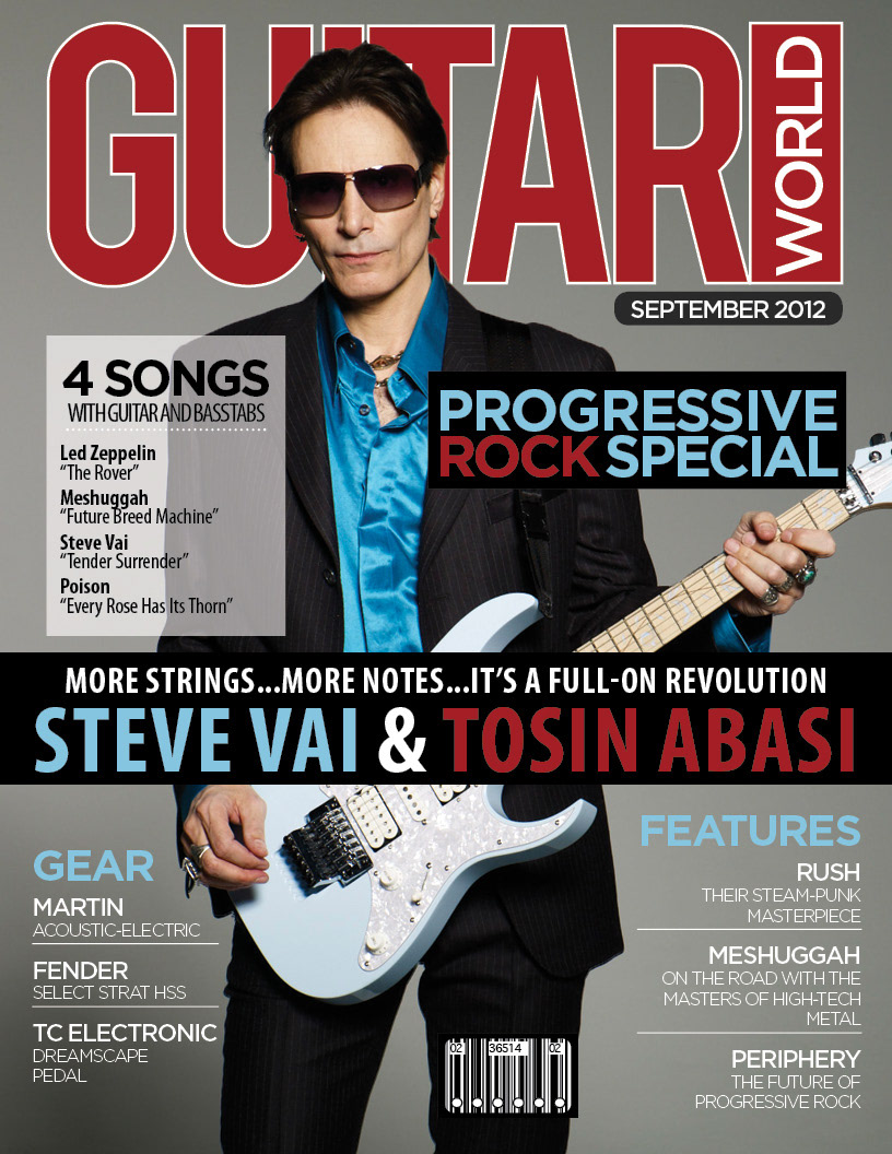 Guitar World Steve Vai periphery Misha Mansoor magazine