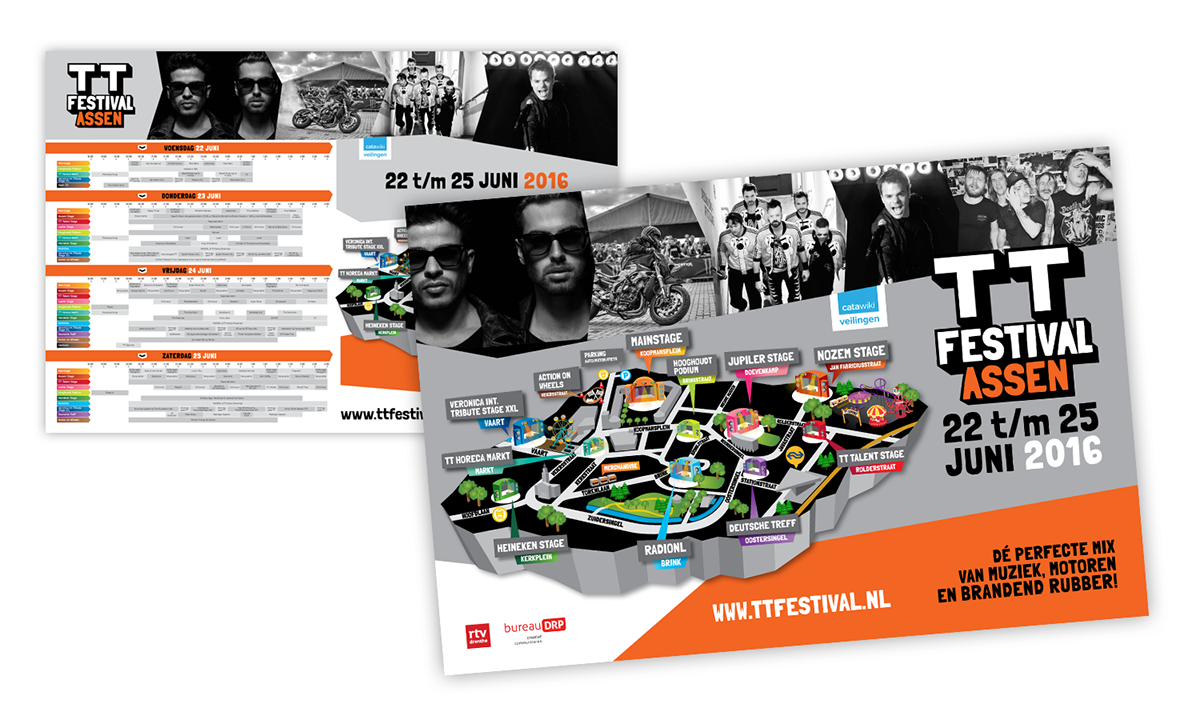 timetable festival artists leaflet flyer TT Festival