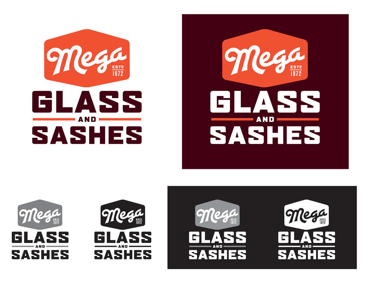 Adobe Portfolio mega  glass  logo  branding  marketing  Style Guide sketches