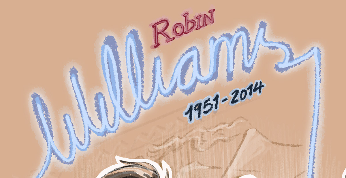 Robin williams aladdin mrs doubtfire Good Morning Vietnam Flubber tribute patch adams comedy  RIP genie Radio