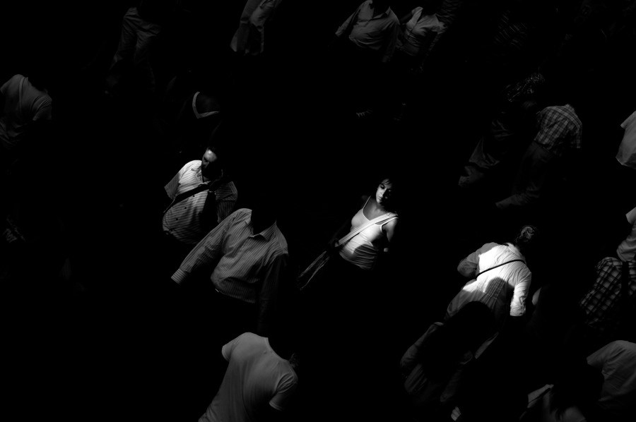 Street shadow Black&white people human istanbul
