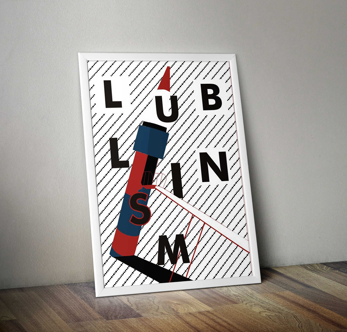 poster design Interior typographic print Printscreen souvenir