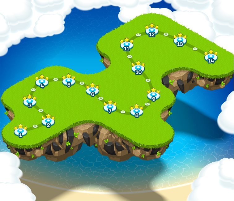 vector tile design islands game map
