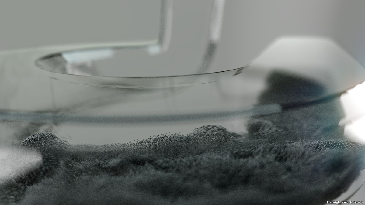 fluid fluids water particles softimage houdini Arnold Render XSI simulation Liquid glass visual experiment