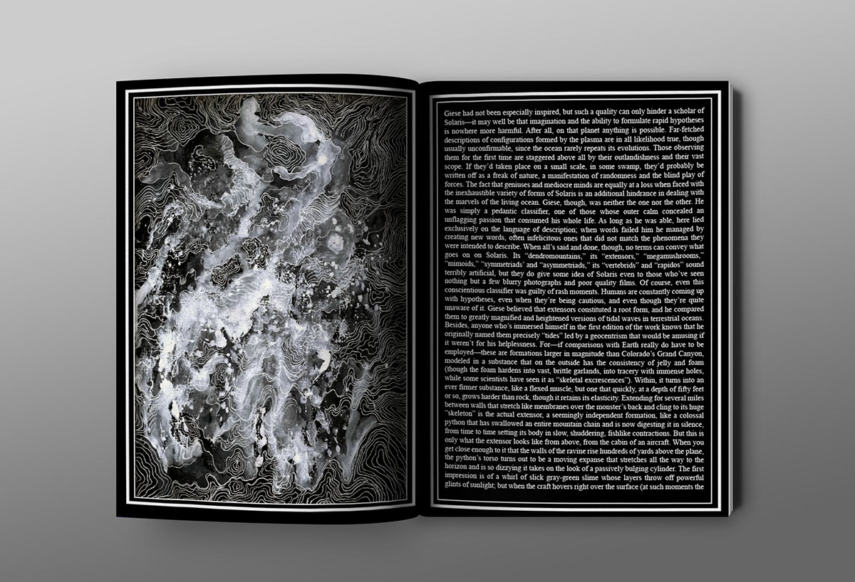 illustrations book design solaris science fiction graphic arts
