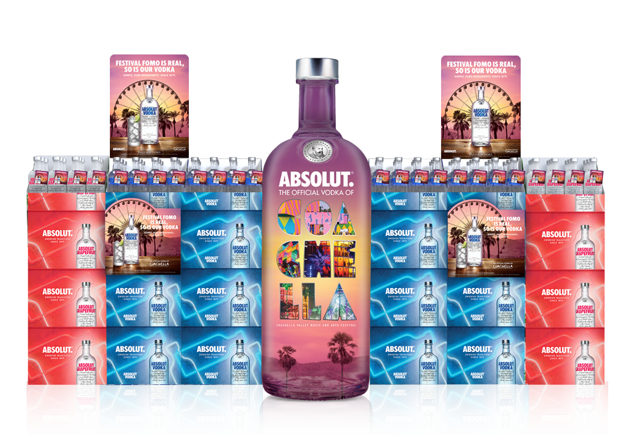 shopper marketing program digital absolut Vodka Display pos print Poletopper