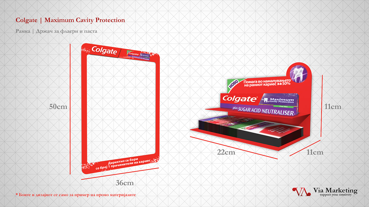 colgate graphic print campaign promo Displays
