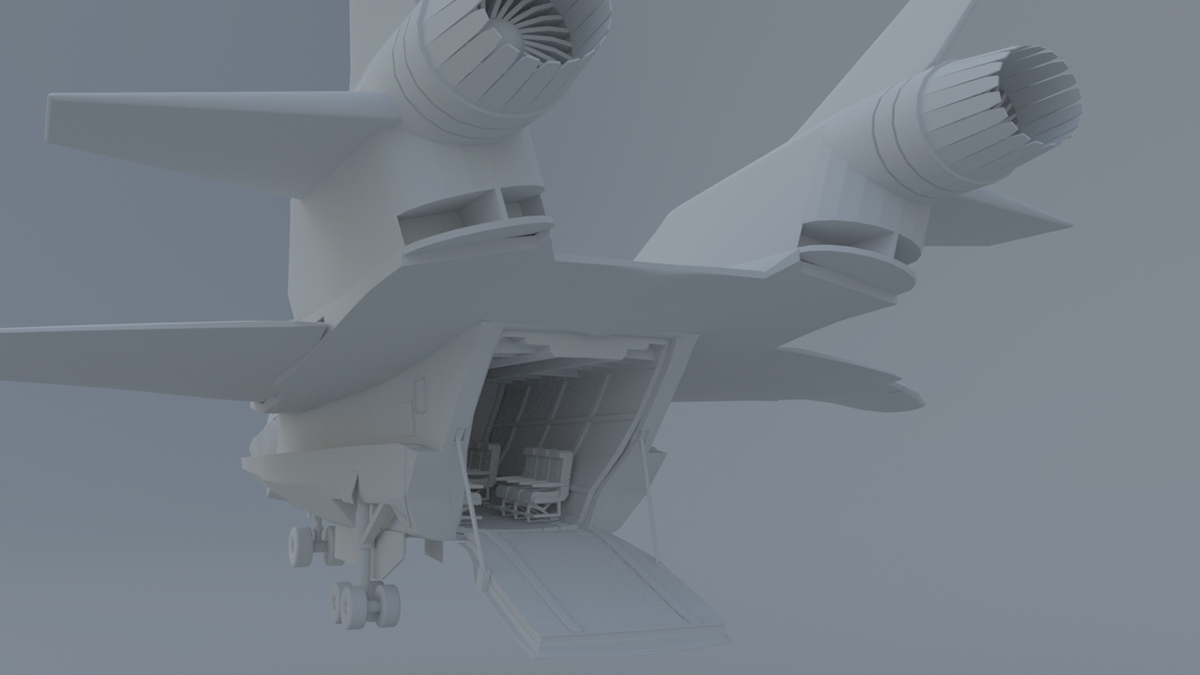 Aircraft Vehicle Avengers Quinjet Jet sci-fi modeling