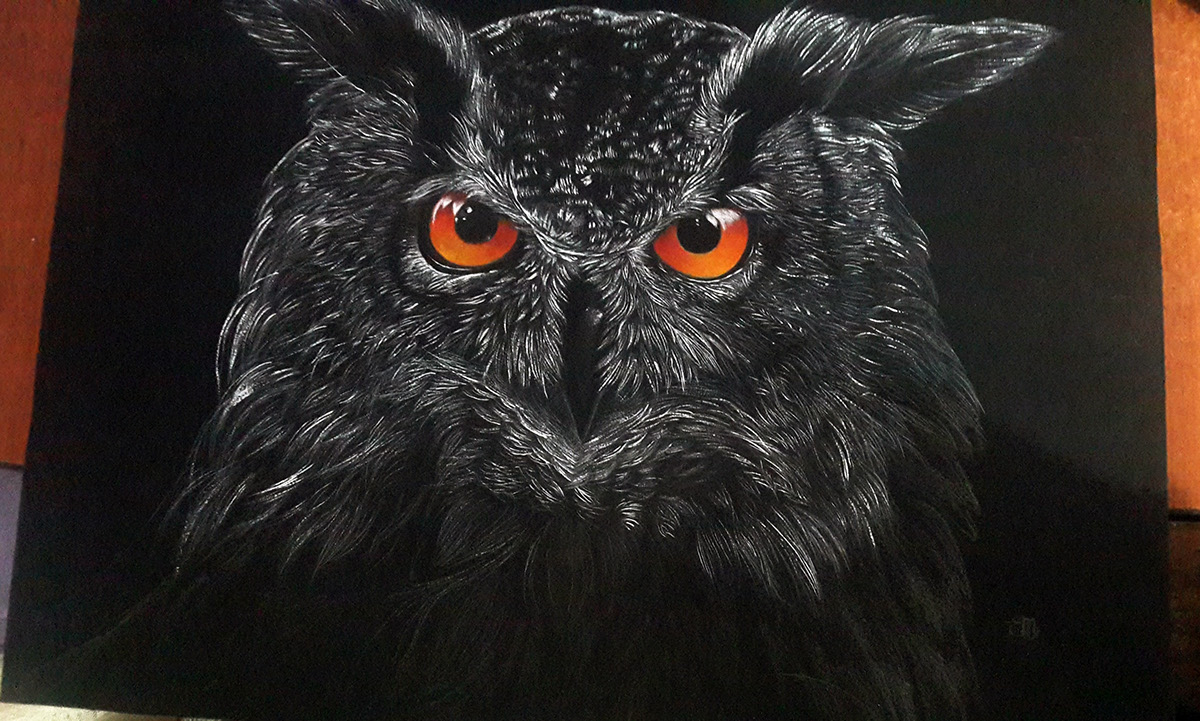 animal Totem owl ilustration