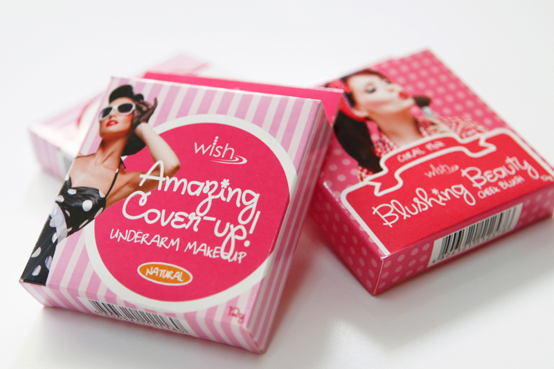 cosmetics vintage Retro pink blush beauty product wish Watsons stripes