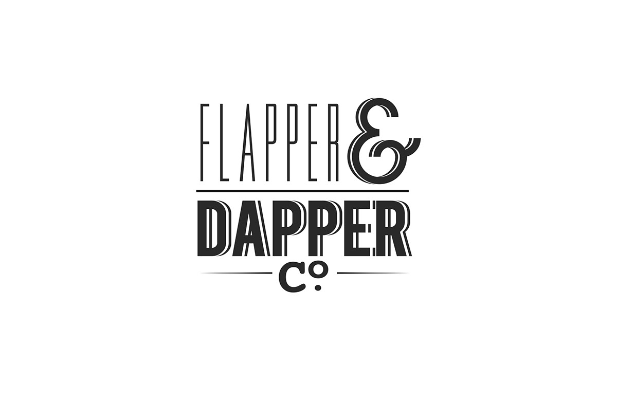 brand package logo flapper and dapper el fino cosmetics graphic  design chris salvador 1920s Hipster vintage Retro