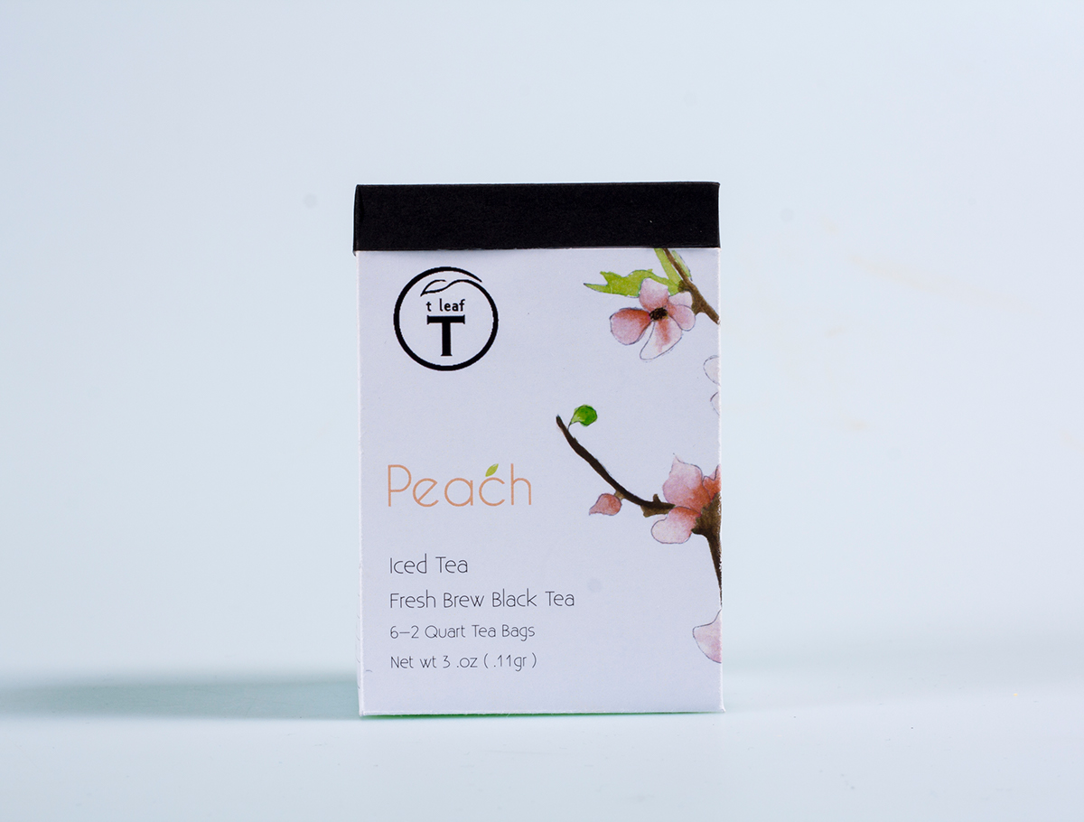 tea package box fast MOVING Consumer Good drink teabag iced watercolour watercolor Flowers blossom cherry