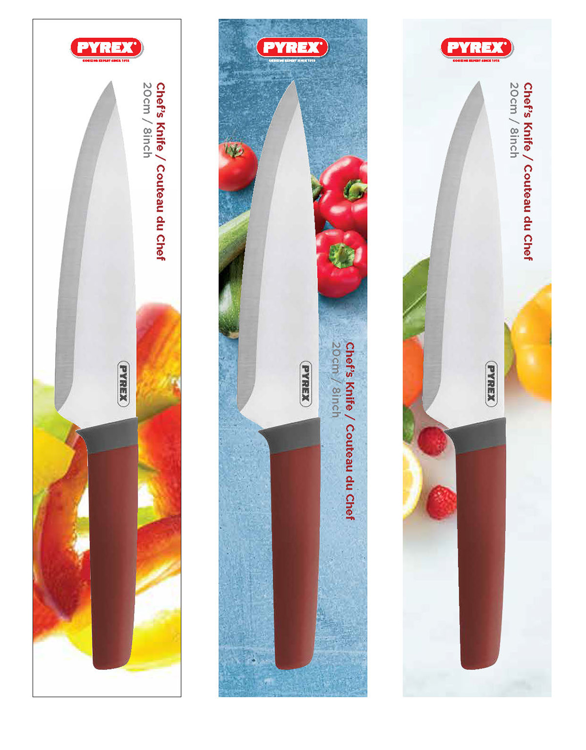 Food  intermarché knives Packaging pyrex Retail
