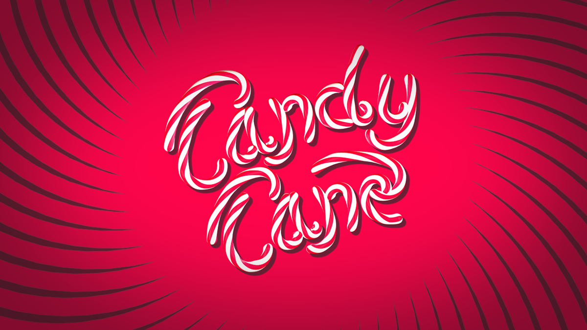 Candy Cane motion design gsg greyscalegorilla 3D c4d Cinmea 4D contest