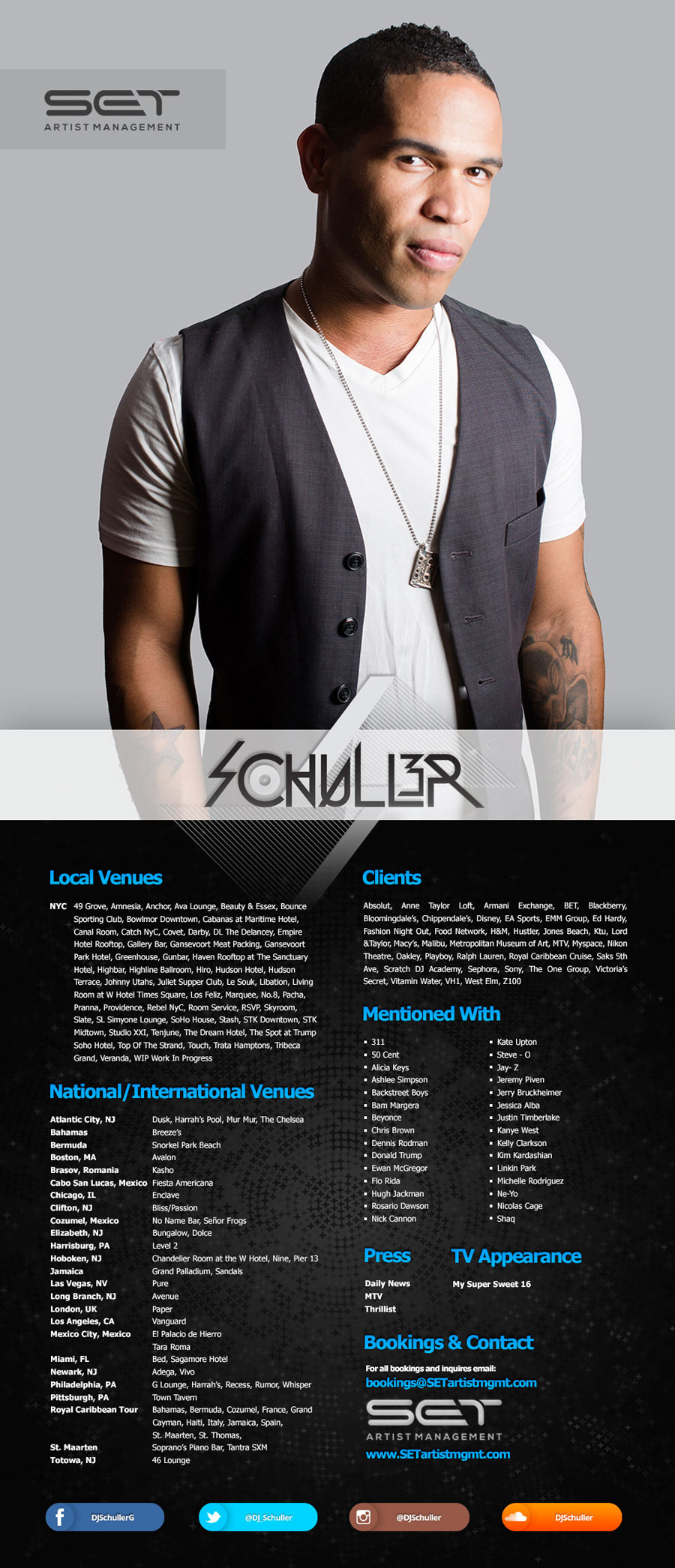 poster dj artist deck DJ Schuller