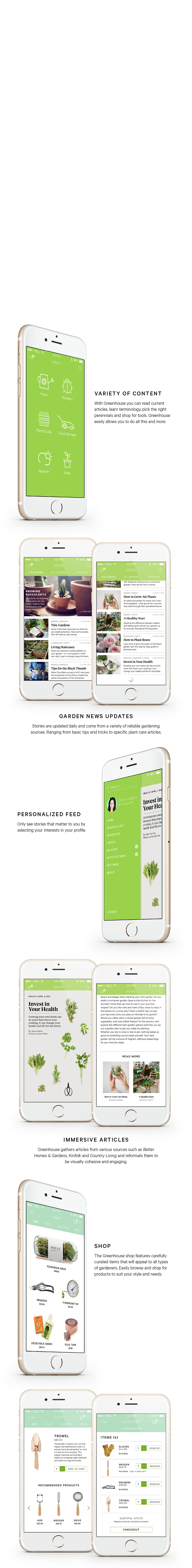 mobile app mobile design ios iphone app design application gardening ui design UI