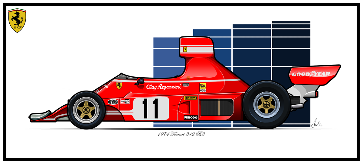 car  cars  cartoon  ferrari  Formula 1  red