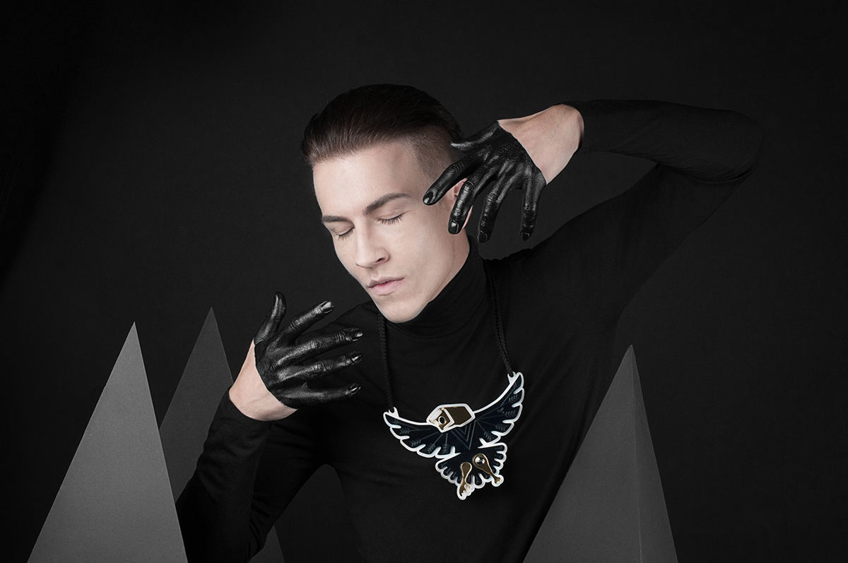 jewelry androgynous conceptual black edition Ernesta Vala sunday dancers future gold generation meaningful Triangles symbols look book Lookbook creative