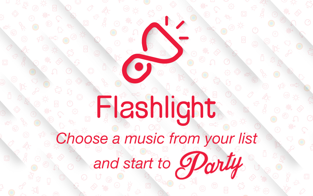 app Mobile app material design UI ux flashlight sound voice disco