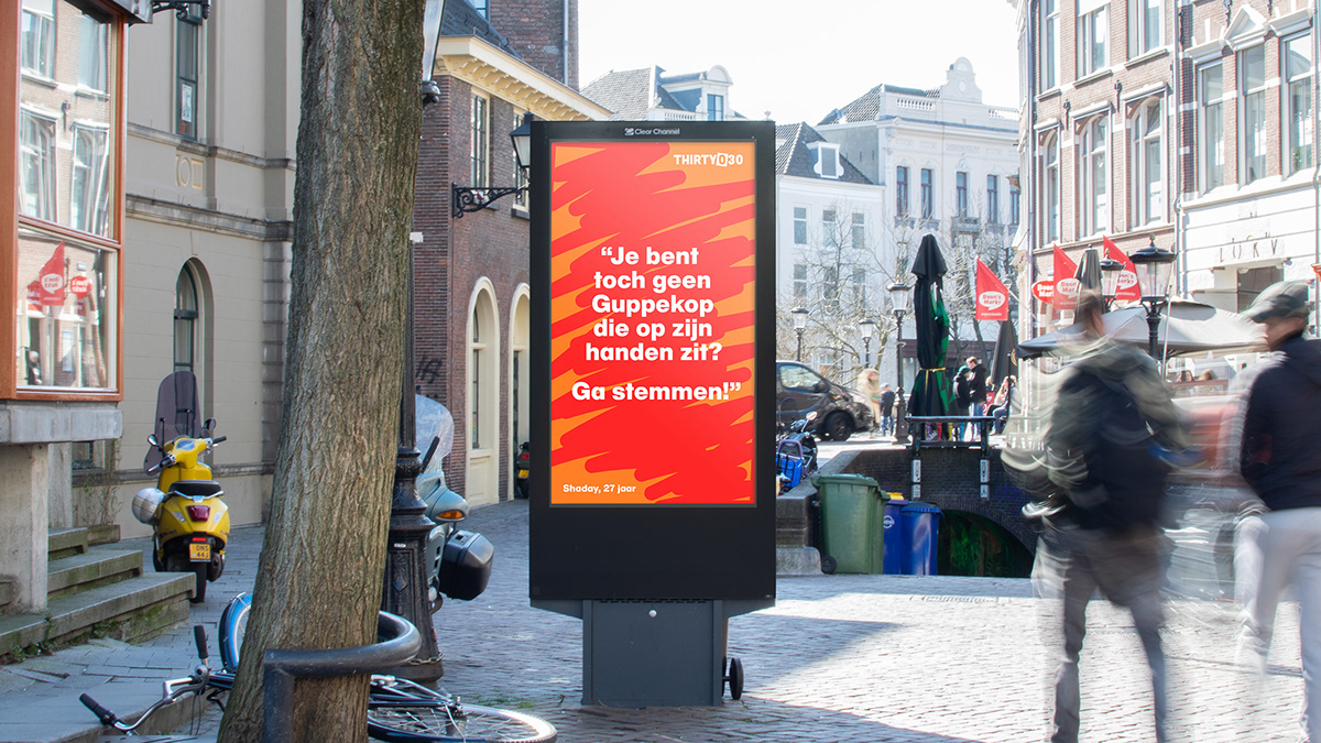 Campaign Design Netherlands utrecht voting social design VOTE NOW 