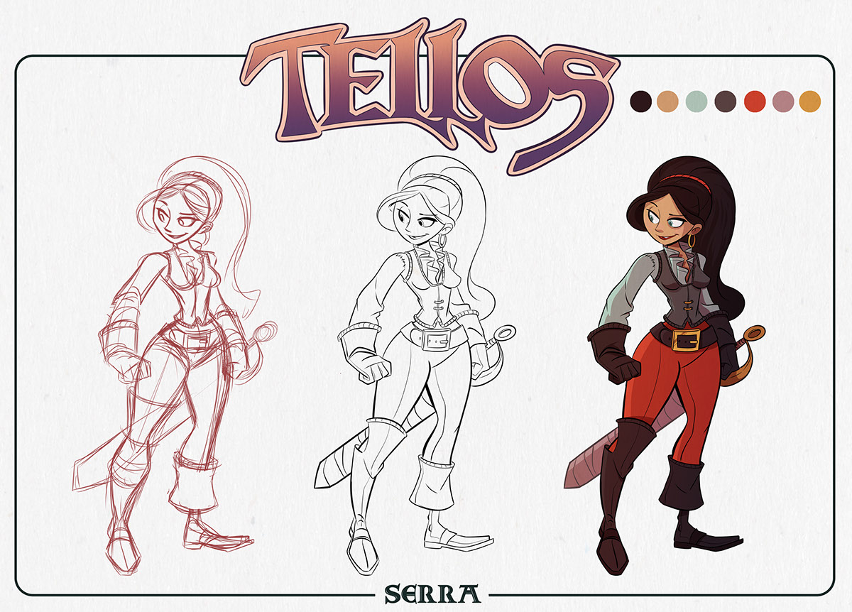 tellos comics Comic Book Image Comics anthro Anthropomorphic fantasy action adventure Character Sheet Model Sheet Fan Art