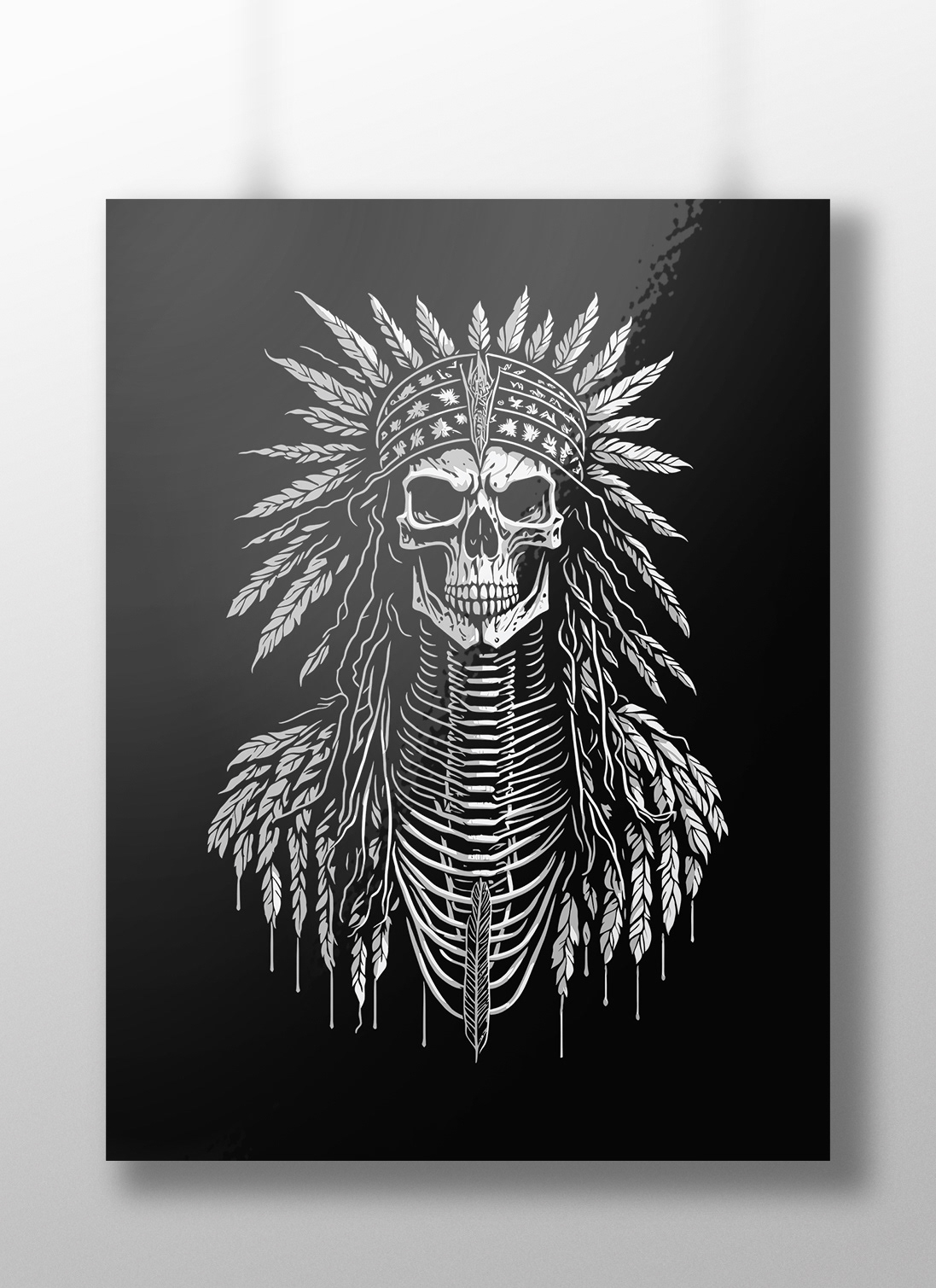 indian vector feather Nature Indian art Drawing  Skull art native american native skull natives