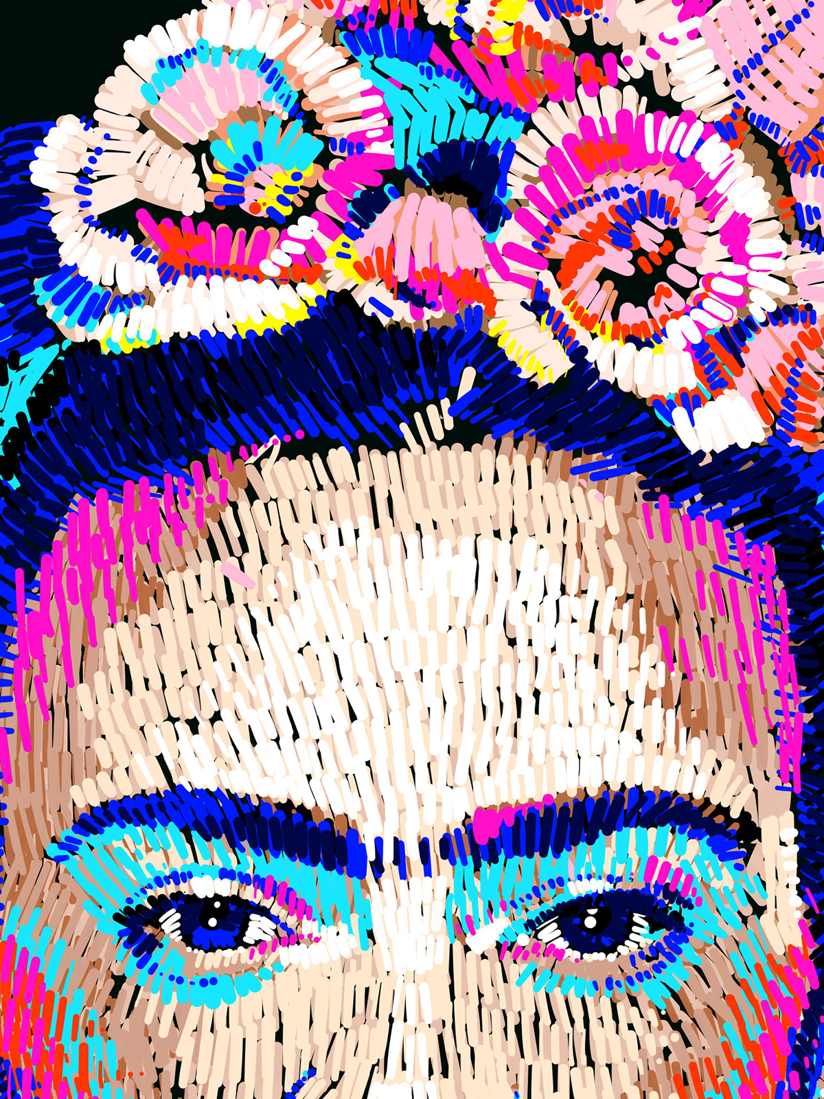 artist woman feminist color iPad adobedraw AdobeCapture applepencil ninaminnebo strokes athousandstrokes digital fridakahlo