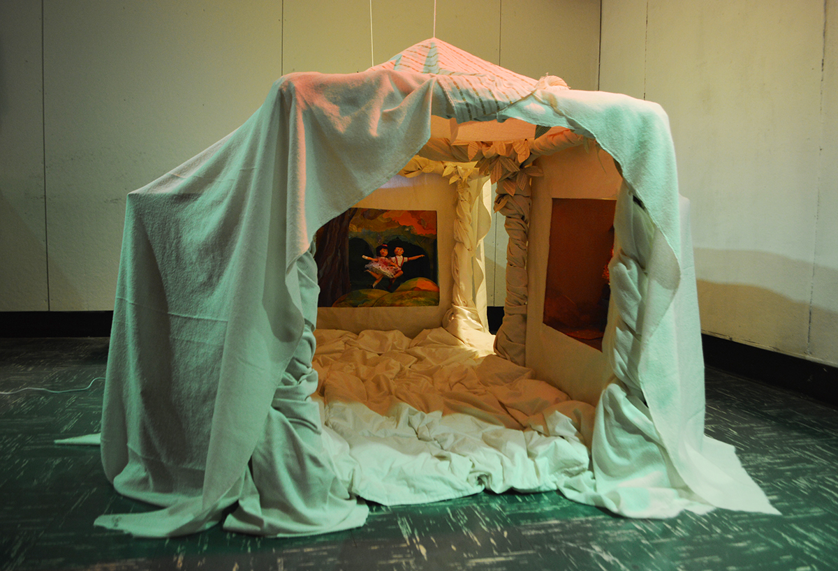 installation blanket fort Patrick Hulse fairy tales childhood MOVING