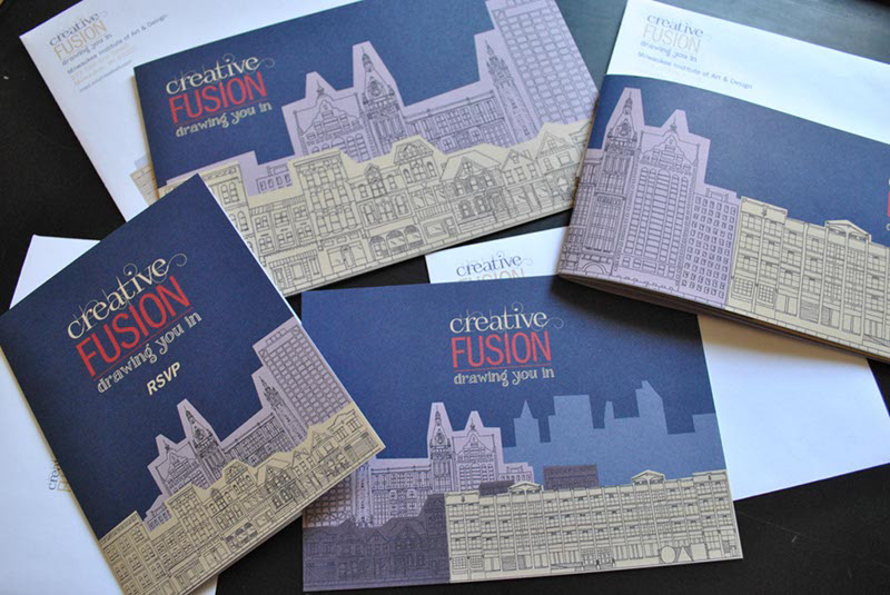 creative fusion invitation design