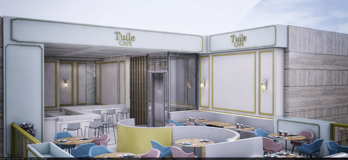 cafe decor Interior design creative tuile Qatar doha villagio mall gulf kuwiat dubai KSA art Limited Edition Studio