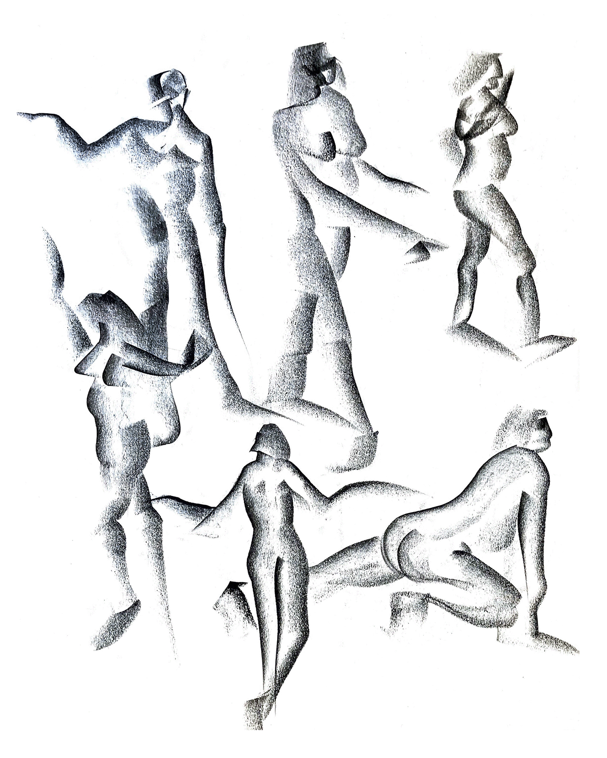 Drawing  Gesture Drawing conte crayon Figure Drawing