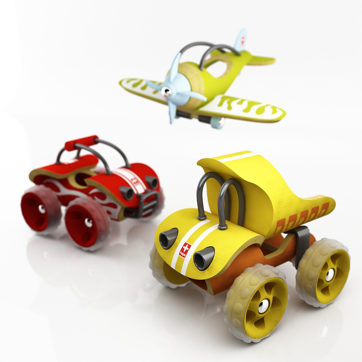 bamboo vehicles toy green toys ecological