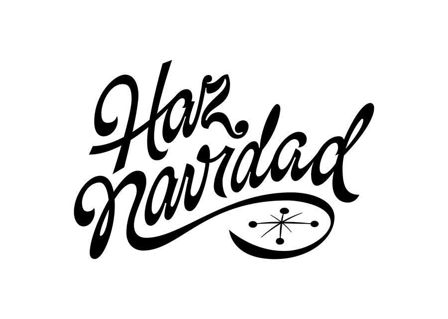 Christmas lettering typography   Handlettering madrid