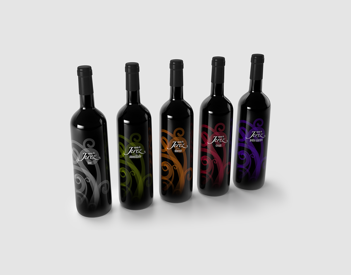 jerez empaque diseño etiqueta Label best Render 3ds max visualization packaging design wine new packaging 2014 bottle 3D
