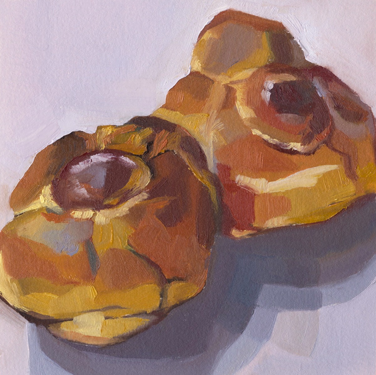 Oil Painting painting   Drawing  art fine art ILLUSTRATION  bread Food  food illustration color