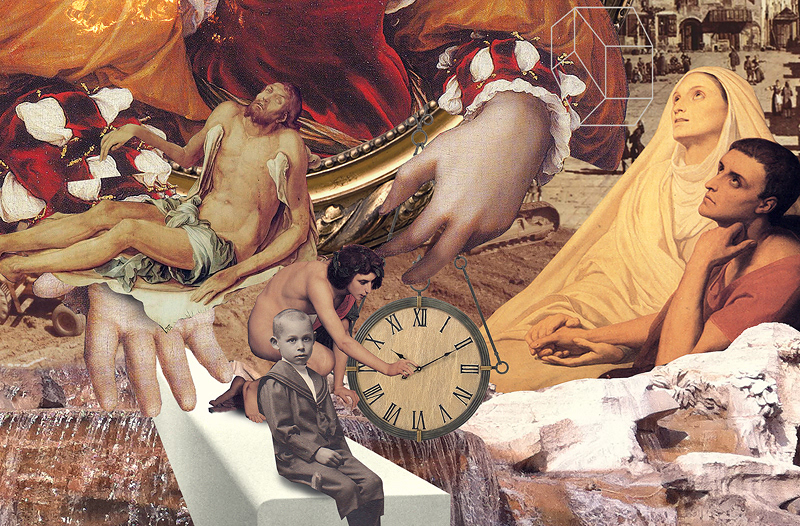 21day collage mixed media photomontage