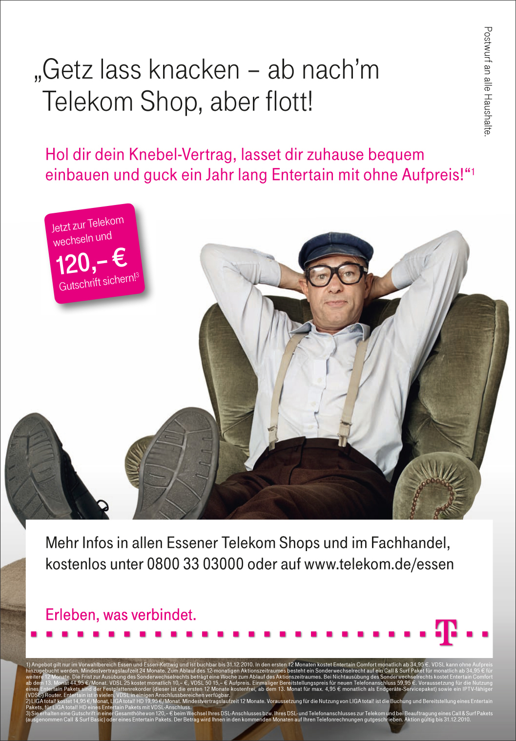 Deutsche Telekom Telekom comedian Herbert Knebel 360° regional Knebelvertrag