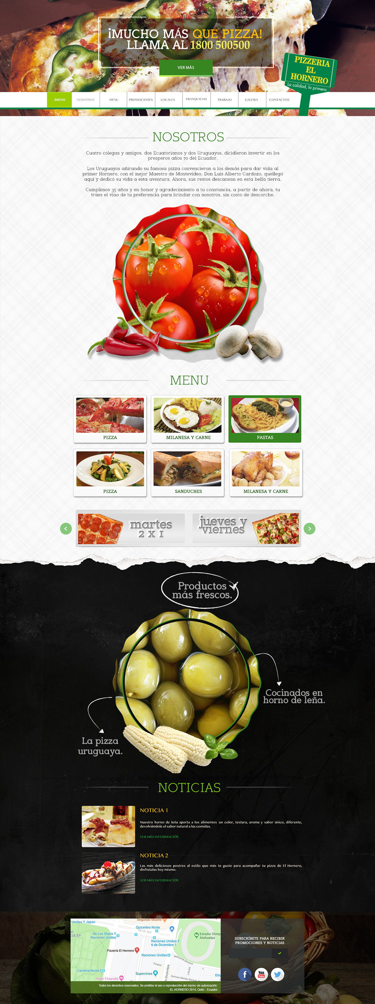 pagina web pizzeria Diseño web Food  Paginas web Pizza Web Design  Website
