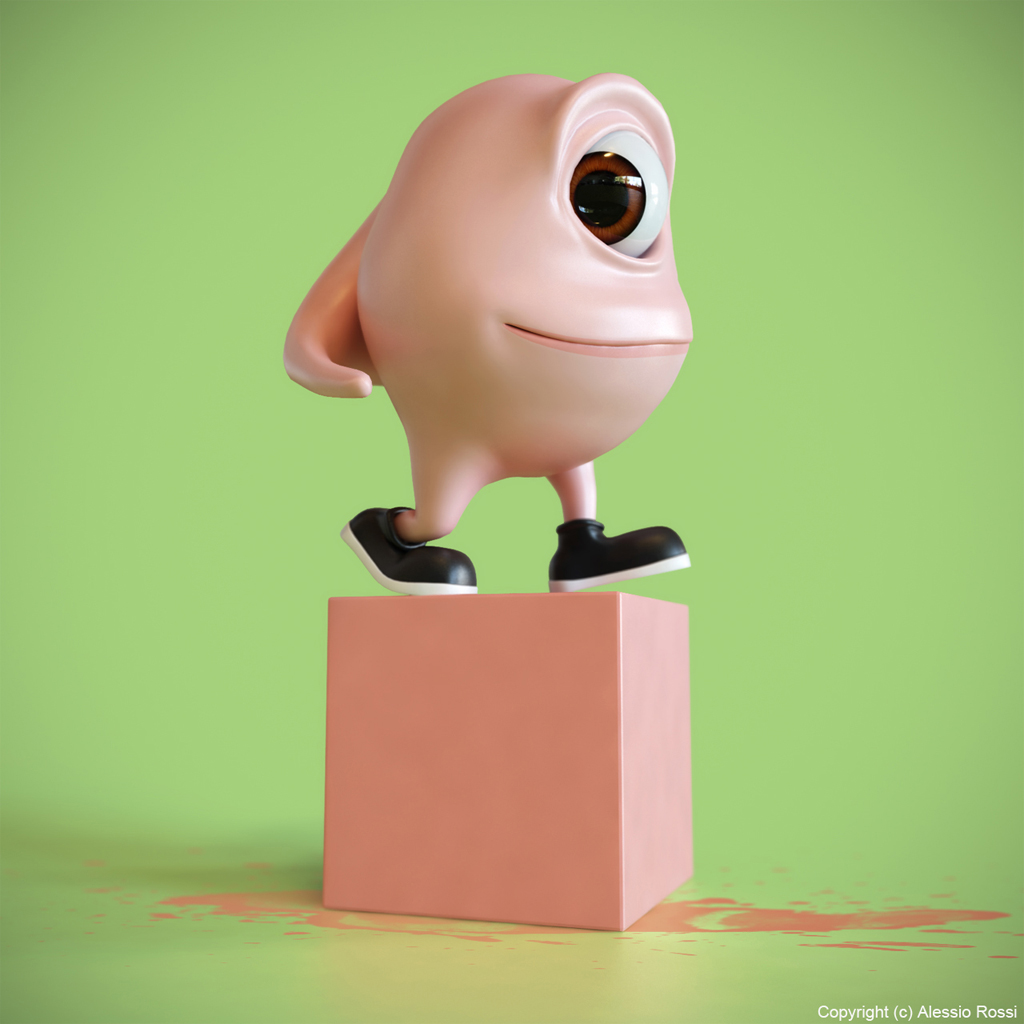 3d animation 3ds max vray creature colors little Character