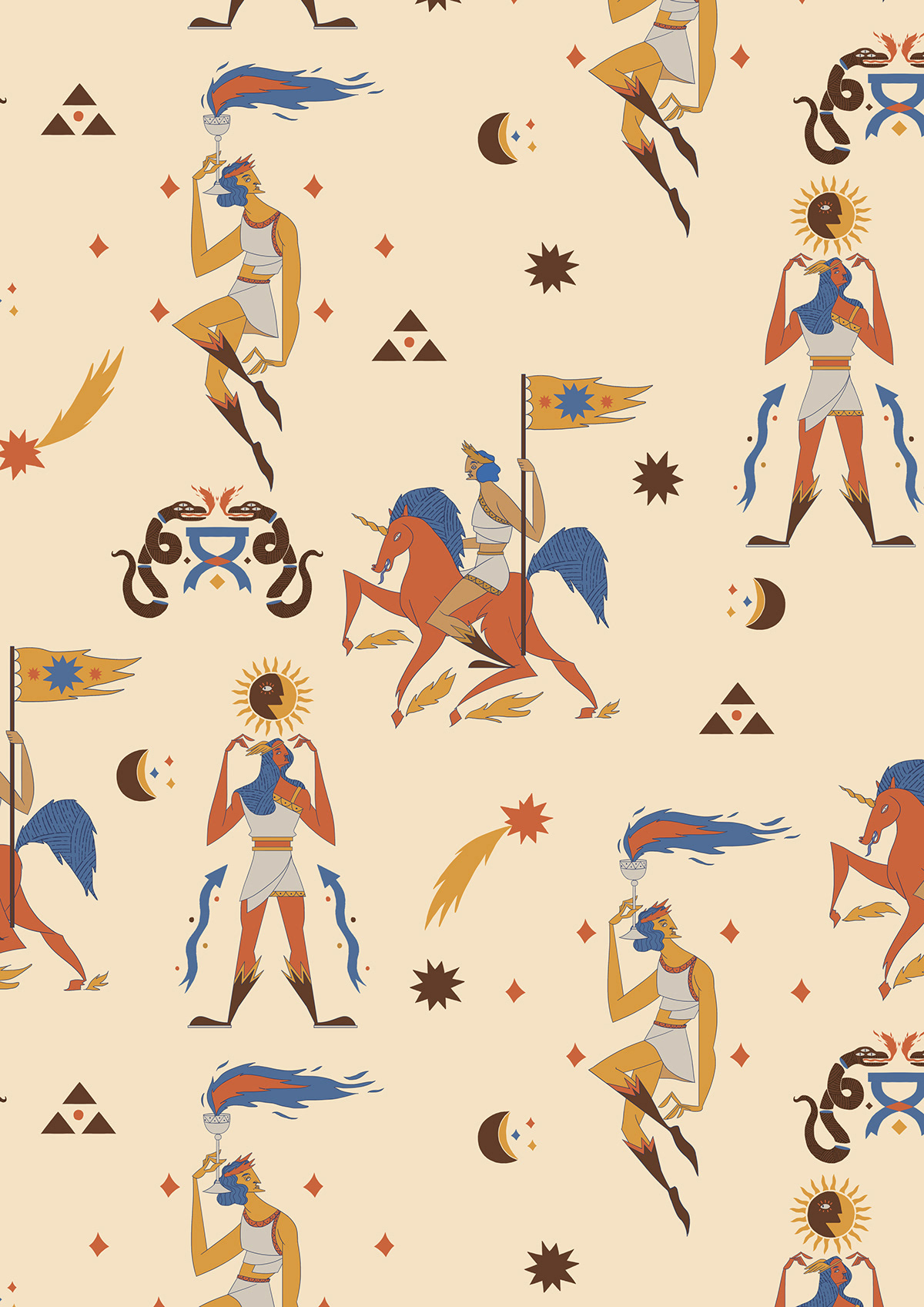 Ancient design fabric Fashion  greek history mythology pattern shirt textile