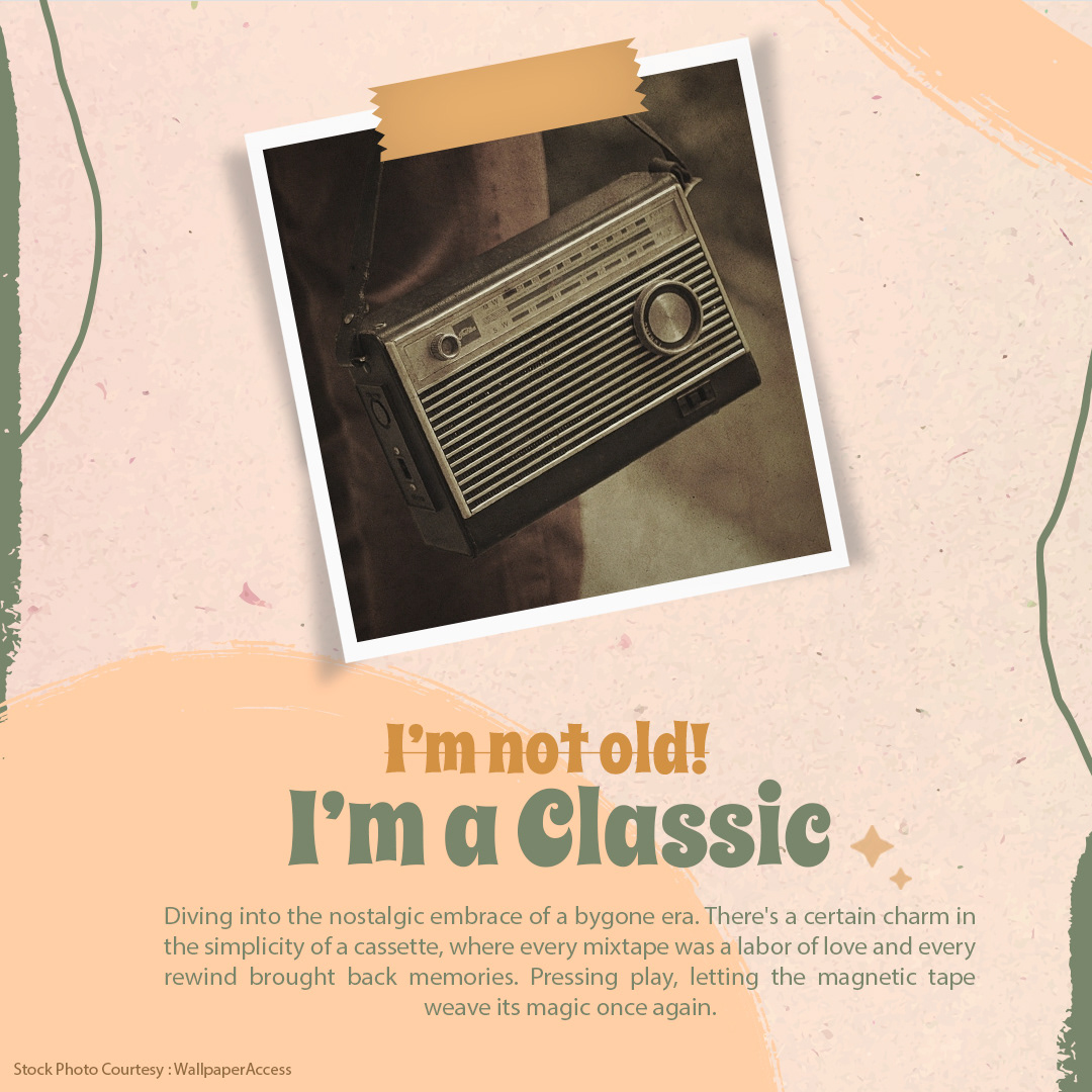 Classic casette old vs new vector ILLUSTRATION  nostalgic Retro retro design vintage nostalagia
