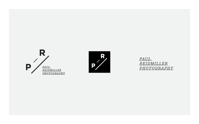 design  portland photographer logo Minimalism