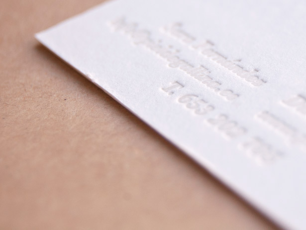 Business Cards letterpress silkscreen